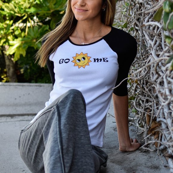 NEW 3/4 sleeve Baseball Tee - Picture 2 of 2